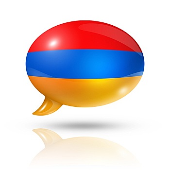 亚美尼亚,旗帜,对话气泡框