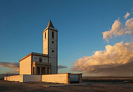 教堂,圣米盖尔教堂,自然保护区,阿尔默里亚省,安达卢西亚,西班牙,欧洲