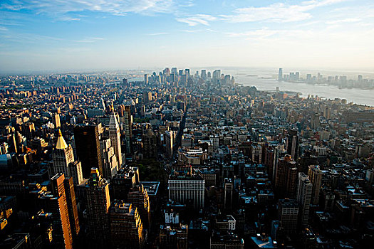 曼哈顿,上面,帝国大厦,纽约,美国