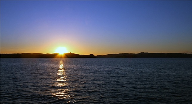 日落,怀希基岛