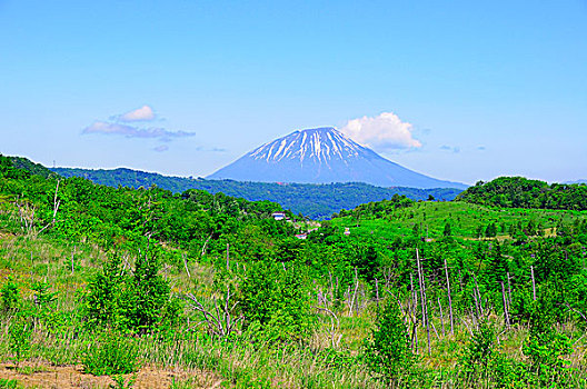 火山口,山