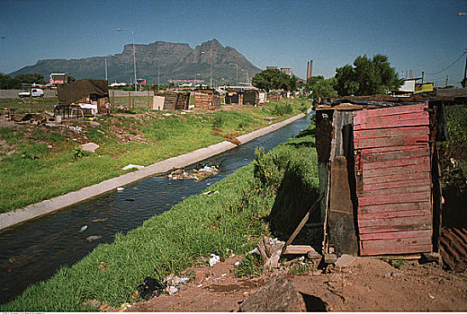 下水道,高架桥,小屋,南非