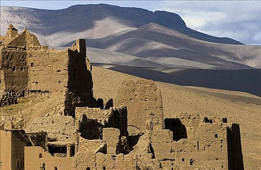 沙漠,沙丘,遗址,峡谷,摩洛哥,北非,世界遗产