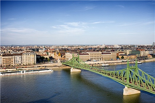 自由,桥,布达佩斯,城市