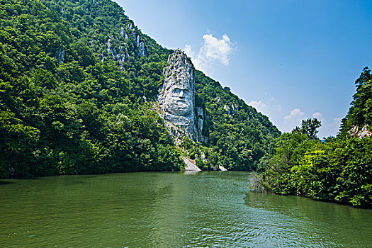 石头,雕塑,自然,铁门,自然公园,多瑙河,山谷,罗马尼亚,欧洲