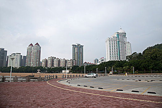 广东省珠海市情侣中路凌角咀海鲜码头停车场观景台