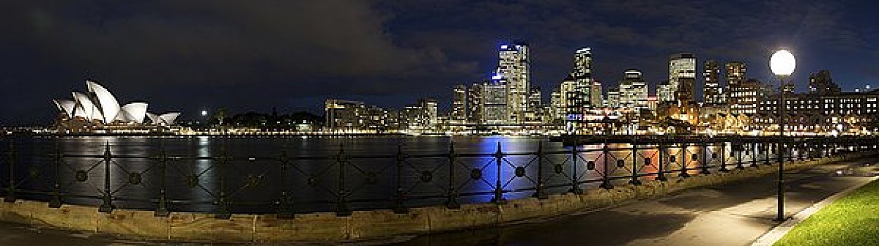 圆形码头,悉尼,澳大利亚,全景