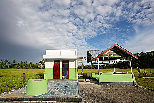 新,浴室,卫生间,装入,重建,印度洋,海啸,2004年,省,苏门答腊岛,印度尼西亚