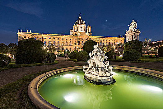 维也纳,奥地利,欧洲,喷泉,玛丽亚,广场,艺术,历史,博物馆,背景