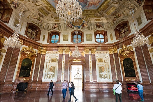 旅游,大厅,美景宫,维也纳