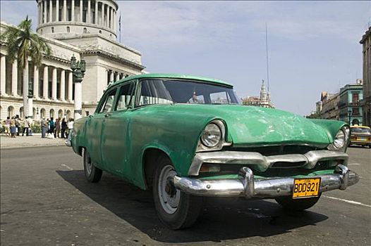 老爷车,哈瓦那,古巴,中美洲,加勒比海