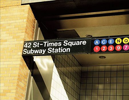 时代广场,地铁站,纽约,美国