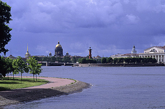 俄罗斯,彼得斯堡,涅瓦河,大教堂