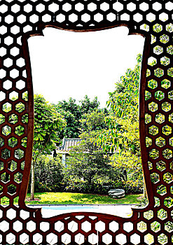 园林景观-窗户