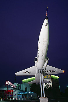 模型,喷气式战斗机,博物馆,科学,德克萨斯,美国