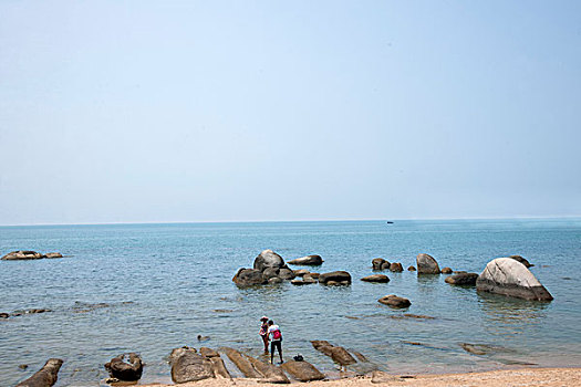 海南三亚大小洞天游览区海滩