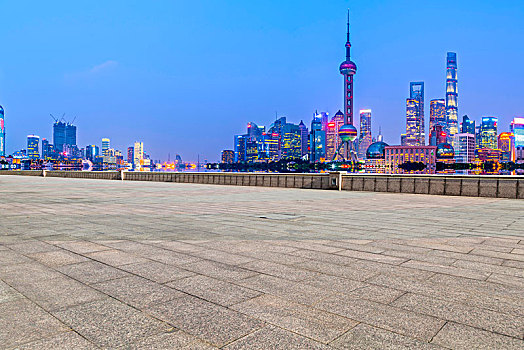 地砖地面和上海建筑