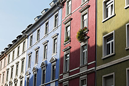 彩色,建筑,法兰克福,德国