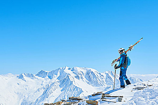 男人,滑雪,悉特图克斯,奥地利