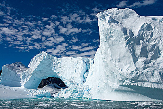 冰河,拱形,西部,南极半岛,南极,南大洋