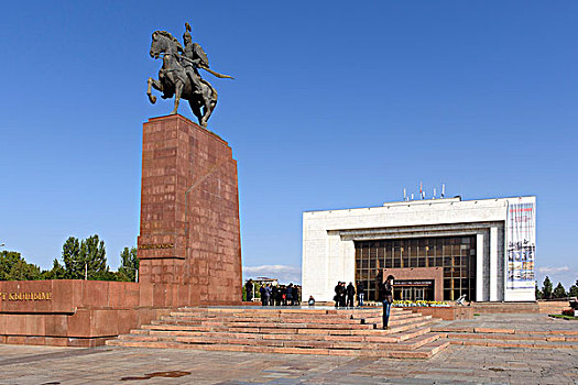 纪念建筑,历史,博物馆,比什凯克,吉尔吉斯斯坦,亚洲