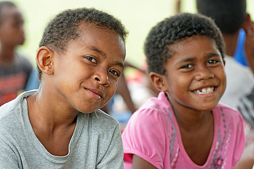 斐济人,儿童,微笑,斐济,大洋洲