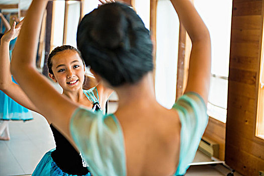 芭蕾舞女,实践,舞蹈室