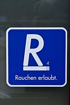 吸烟区,不干胶,窗户,酒吧,慕尼黑,巴伐利亚,德国