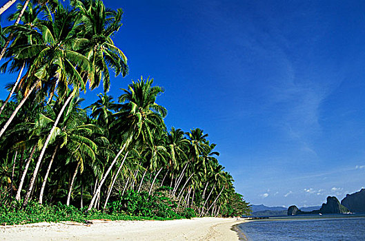 菲律宾,巴拉望岛,爱妮岛,海滩风景