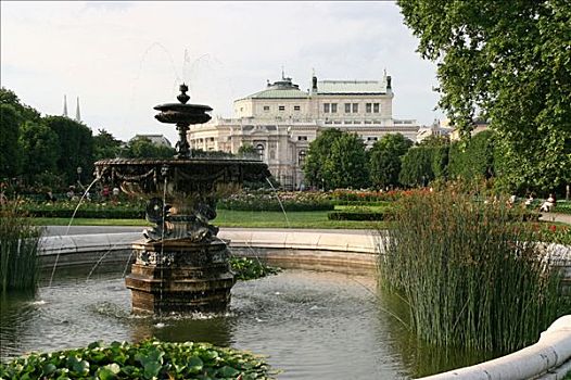 喷泉,奥地利,维也纳