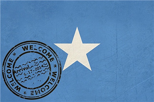 欢迎,索马里,旗帜,护照