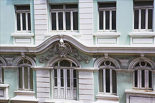 窗户,建筑,老,圣胡安,波多黎各