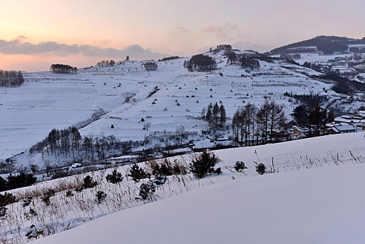 冬季吉林雪村-松岭美景如画