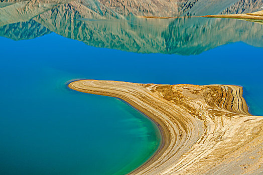新疆,湖泊,湖水,沙滩
