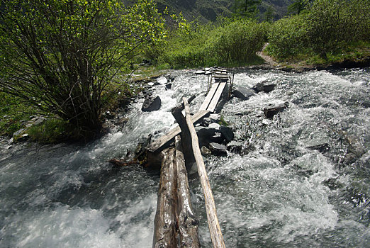 山,河,水流,峡谷,石头,岩石,陆地,靠近,漂亮,山景