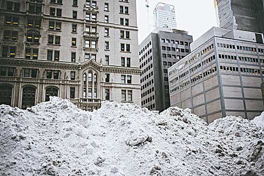 雪,山,曼哈顿
