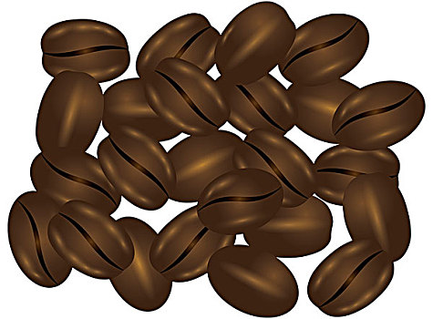 咖啡豆,插画