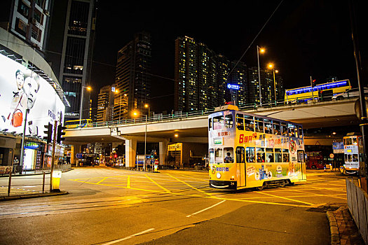 香港夜晚街头