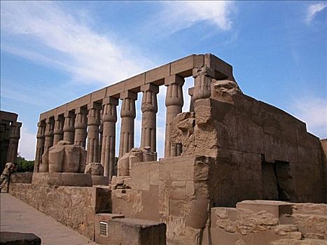 柱子,庙宇,卡尔纳克神庙,路克索神庙,埃及