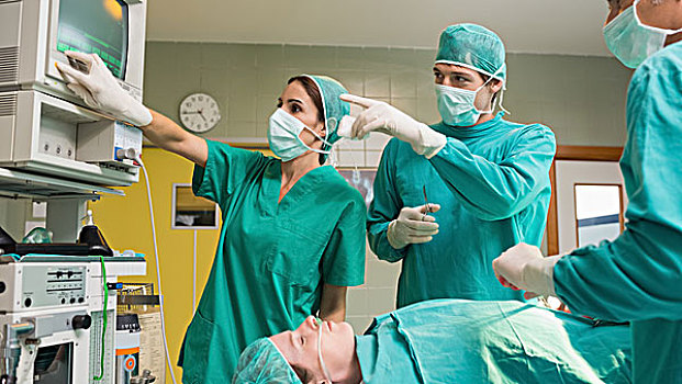 外科,表演,监控,手术室