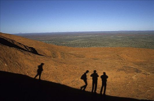 艾尔斯巨石,道路,向上,早晨,北领地州,澳大利亚