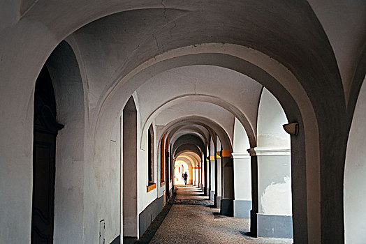 走廊,街道,布拉格,捷克共和国