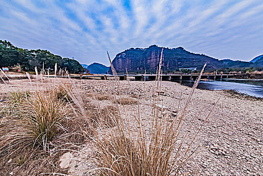 江西省鹰潭市龙虎山泸溪河流域自然景观