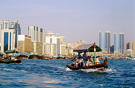 船,迪拜河,湾