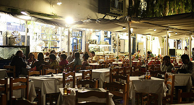 希腊米克诺斯餐厅内景