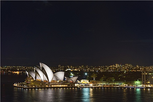 悉尼歌剧院,澳大利亚,夜晚