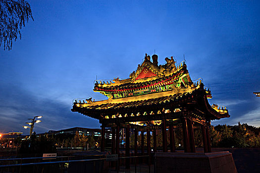 北京奥林匹克公园夜景