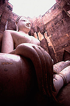 泰国,巨大,佛像