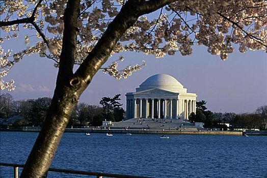 政府建筑,水岸,杰佛逊纪念馆,华盛顿特区,美国