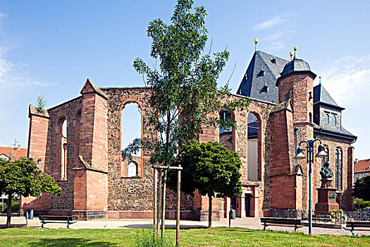 教堂,纪念,黑森州,德国,欧洲